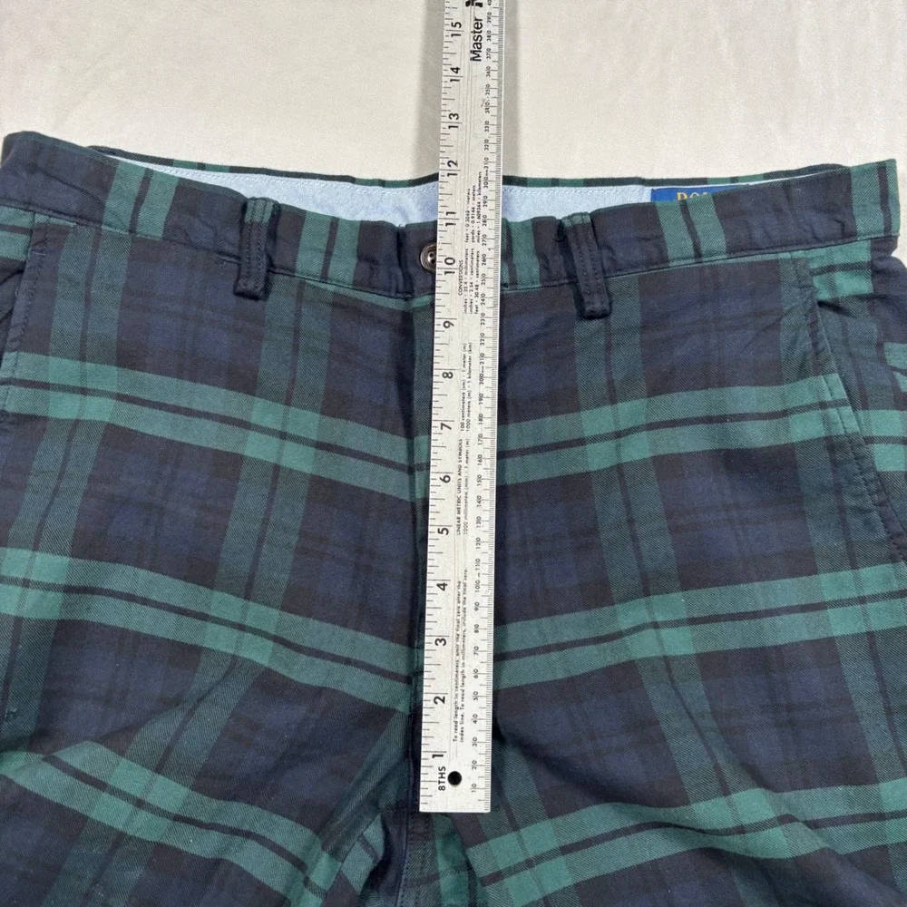 Polo Ralph Lauren Chino Pants Mens 34x32 Green Black Watch Plaid Stretch - Picture 10 of 14